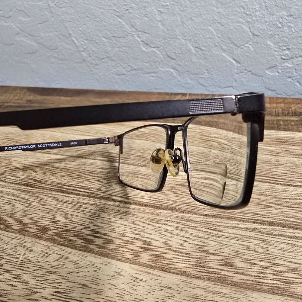 Richard Taylor Scottsdale Jack Eyeglasses Matte Brown 55-16-140 Frame READ - Picture 10 of 13